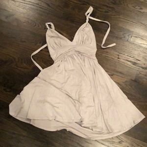 Silver tie-dress